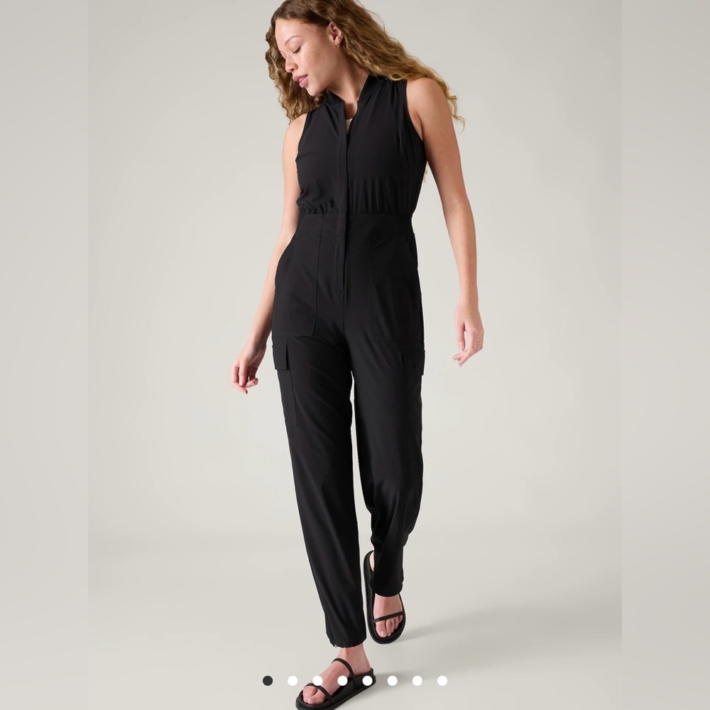 Athleta Brooklyn Utility Jumpsuit //Black